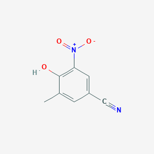 molecular formula C8H6N2O3 B8693804 4-Hydroxy-3-methyl-5-nitrobenzonitrile 