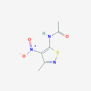 molecular formula C6H7N3O3S B8693811 5-Acetylamino-3-methyl-4-nitroisothiazole CAS No. 88394-22-3