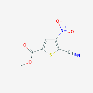 molecular formula C7H4N2O4S B8693818 Methyl 5-cyano-4-nitrothiophene-2-carboxylate CAS No. 648412-49-1