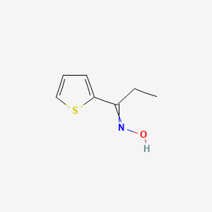molecular formula C7H9NOS B8693822 1-(Thiophen-2-yl)propan-1-one oxime CAS No. 93755-03-4