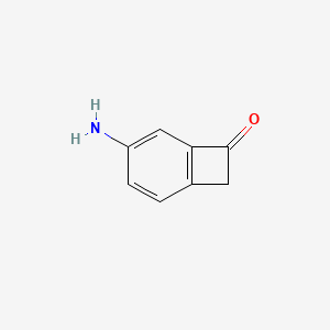 molecular formula C8H7NO B8693846 Bicyclo[4.2.0]octa-1,3,5-trien-7-one, 4-amino- CAS No. 197632-56-7