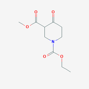 B008694 1-Ethyl 3-methyl 4-oxopiperidine-1,3-dicarboxylate CAS No. 19821-27-3