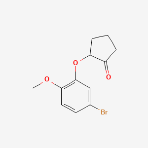 4-Bromo-2-(2-oxocyclopentyloxy)anisole