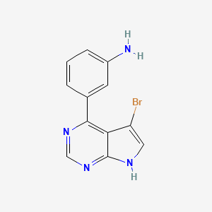 3-(5-bromo-7H-pyrrolo[2,3-d]pyrimidin-4-yl)aniline