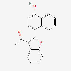 1-(2-(4-Hydroxynaphthalen-1-yl)benzofuran-3-yl)ethanone