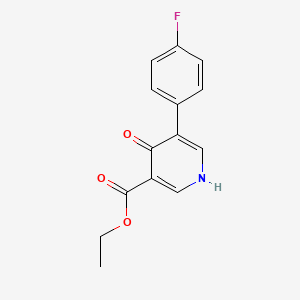 Ethyl 5-(4-fluorophenyl)-4-oxo-1,4-dihydropyridine-3-carboxylate