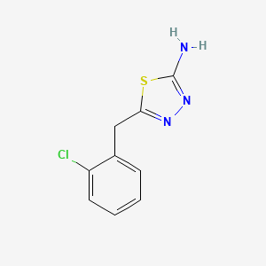 5-[(2-Chlorophenyl)methyl]-1,3,4-thiadiazol-2-amine