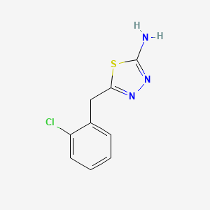 molecular formula C9H8ClN3S B8694142 5-[(2-Chlorophenyl)methyl]-1,3,4-thiadiazol-2-amine CAS No. 39181-47-0