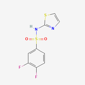 molecular formula C9H6F2N2O2S2 B8694192 3,4-difluoro-N-(thiazol-2-yl)benzenesulfonamide 