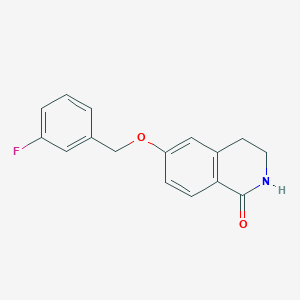6-[(3-Fluorophenyl)methoxy]-3,4-dihydroisoquinolin-1(2H)-one