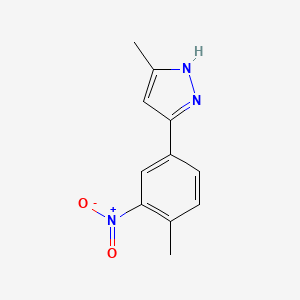 5-methyl-3-(4-methyl-3-nitro-phenyl)-1H-pyrazole