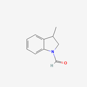 molecular formula C10H11NO B8694341 3-methyl-2,3-dihydro-1H-indole-1-carbaldehyde CAS No. 83976-28-7