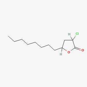 molecular formula C12H21ClO2 B8694348 3-chloro-5-octyldihydro-2(3H)-furanone CAS No. 67107-95-3