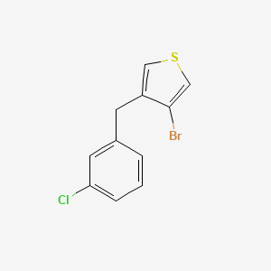 molecular formula C11H8BrClS B8694351 3-Bromo-4-(3-chlorobenzyl)thiophene CAS No. 1014645-14-7