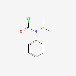 molecular formula C10H12ClNO B8694415 (1-Methylethyl)phenylcarbamic chloride CAS No. 40016-69-1