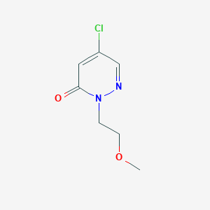 molecular formula C7H9ClN2O2 B8694419 5-chloro-2-(2-methoxyethyl)pyridazin-3(2H)-one 