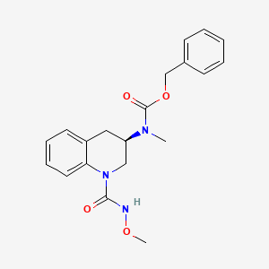 (R)-benzyl 1-(methoxycarbamoyl)-1,2,3,4-tetrahydroquinolin-3-yl(methyl)carbamate