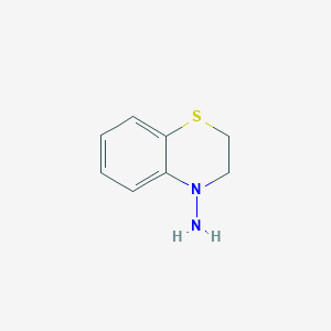 molecular formula C8H10N2S B8694490 2,3-dihydro-4H-1,4-benzothiazin-4-amine CAS No. 39093-62-4