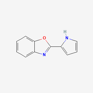 molecular formula C11H8N2O B8694509 2-(2H-Pyrrol-2-ylidene)-2,3-dihydro-1,3-benzoxazole CAS No. 54584-08-6