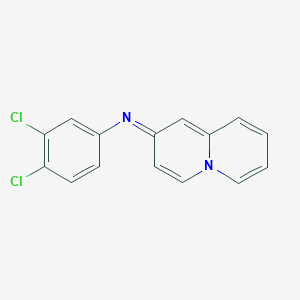(2E)-N-(3,4-Dichlorophenyl)-2H-quinolizin-2-imine
