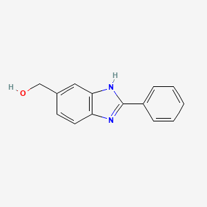 (2-phenyl-3H-benzimidazol-5-yl)methanol