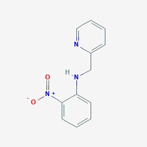 molecular formula C12H11N3O2 B8694521 2-nitro-N-(pyridin-2-ylmethyl)aniline CAS No. 126991-23-9