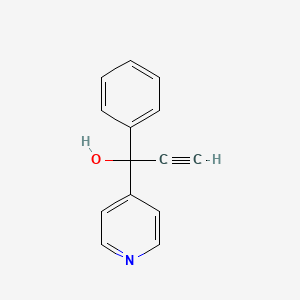 molecular formula C14H11NO B8694534 3-Phenyl-3-pyridin-4-yl-1-propyn-3-ol 