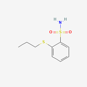 molecular formula C9H13NO2S2 B8694535 o-(Propylthio)benzenesulphonamide CAS No. 79792-97-5
