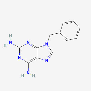 molecular formula C12H12N6 B8694545 2,6-Diamino-9-benzylpurine CAS No. 7674-36-4