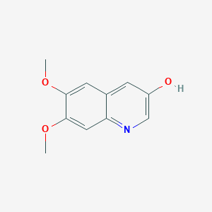 molecular formula C11H11NO3 B8694620 6,7-Dimethoxyquinolin-3-ol 