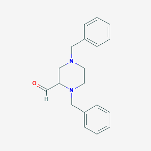 1,4-Dibenzylpiperazine-2-carbaldehyde