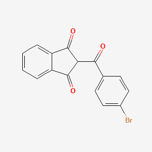 molecular formula C16H9BrO3 B8694648 2-(4-Bromobenzoyl)-1H-indene-1,3(2H)-dione 