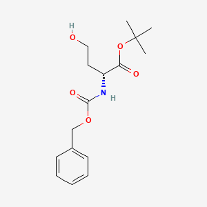 molecular formula C16H23NO5 B8694845 tert-Butyl ((benzyloxy)carbonyl)-D-homoserinate 