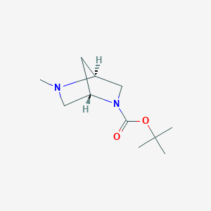 molecular formula C11H20N2O2 B8694851 (1S,4S)-tert-Butyl 5-methyl-2,5-diazabicyclo[2.2.1]heptane-2-carboxylate 
