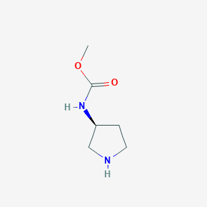 molecular formula C6H12N2O2 B8694884 methyl (3S)-3-pyrrolidinylcarbamate 