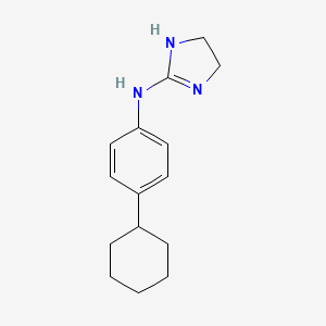 B8694985 1H-Imidazol-2-amine, 4,5-dihydro-N-(4-cyclohexylphenyl)- CAS No. 71576-66-4