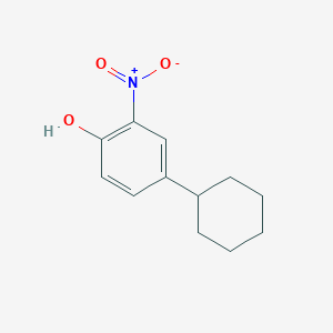 molecular formula C12H15NO3 B8695027 4-Cyclohexyl-2-nitrophenol CAS No. 3279-10-5