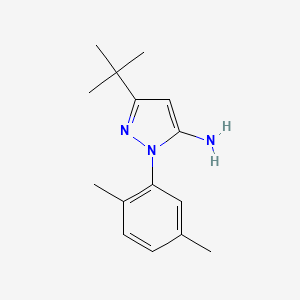 molecular formula C15H21N3 B8695072 3-Tert-butyl-1-(2,5-dimethylphenyl)-1H-pyrazol-5-amine 