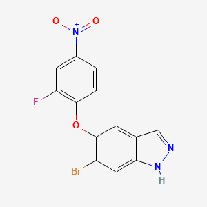 6-bromo-5-(2-fluoro-4-nitrophenoxy)-1H-indazole