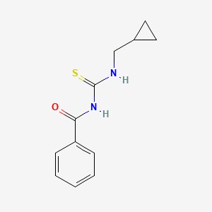 molecular formula C12H14N2OS B8695111 1-Benzoyl-3-cyclopropylmethyl-thiourea 