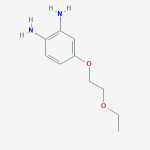 molecular formula C10H16N2O2 B8695114 4-(2-Ethoxyethoxy)benzene-1,2-diamine CAS No. 54029-81-1