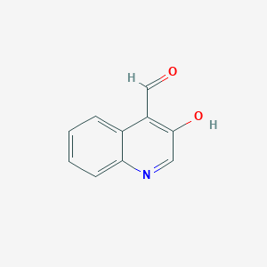molecular formula C10H7NO2 B8695117 3-Hydroxy-quinoline-4-carbaldehyde 