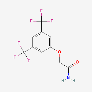 molecular formula C10H7F6NO2 B8695137 2-[3,5-Bis(trifluoromethyl)phenoxy]acetamide 