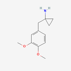 molecular formula C12H17NO2 B8695153 1-(3,4-Dimethoxy-benzyl)-cyclopropylamine 