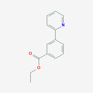 molecular formula C14H13NO2 B8695179 Ethyl 3-(pyridin-2-yl)benzoate 