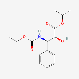molecular formula C15H21NO5 B8695188 (+/-)-(2S,3R)-Isopropyl 3-(ethoxycarbonylamino)-2-hydroxy-3-phenylpropanoate 