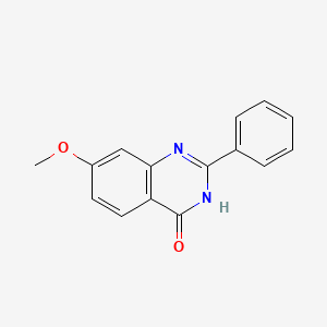 molecular formula C15H12N2O2 B8695195 7-Methoxy-2-phenylquinazolin-4(3H)-one 