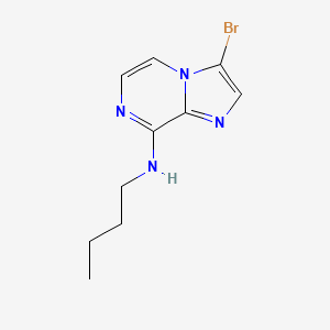 molecular formula C10H13BrN4 B8695271 3-Bromo-N-butylimidazo[1,2-A]pyrazin-8-amine CAS No. 787590-40-3
