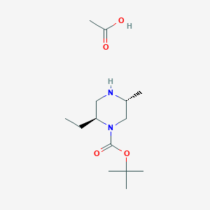 (2S,5R)-tert-Butyl 2-ethyl-5-methylpiperazine-1-carboxylate acetate