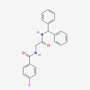 N-[(Benzhydryl-carbamoyl)-methyl]-4-fluoro-benzamide